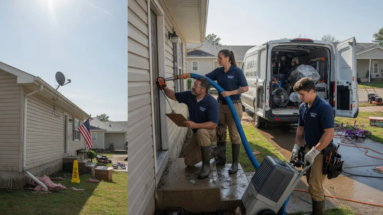 Ceiling Water Damage Restoration in Altamont, KS near me